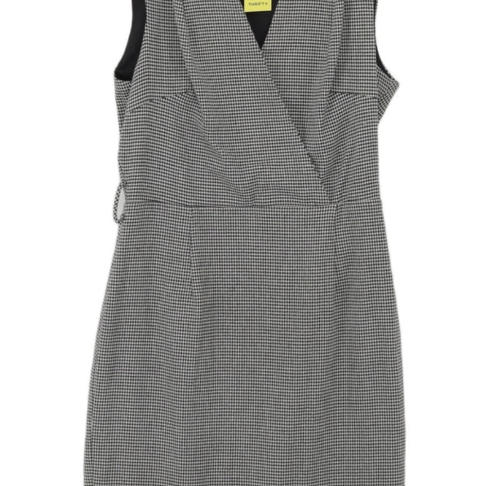 Zara Black and White Houndstooth Mini Dress (no belt)